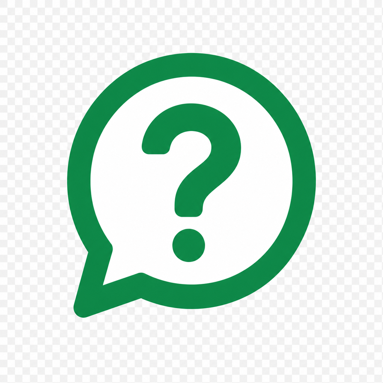 FAQ Icon Design in Green